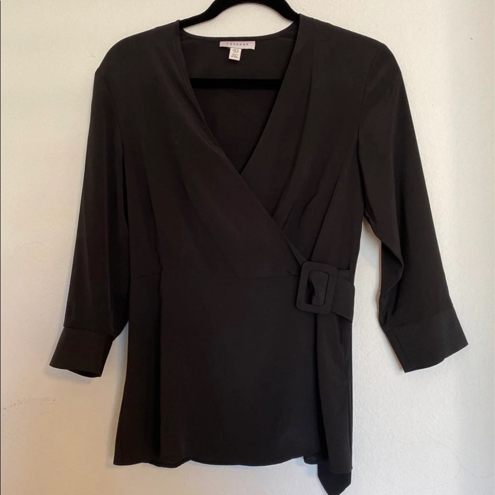 Topshop wrap top